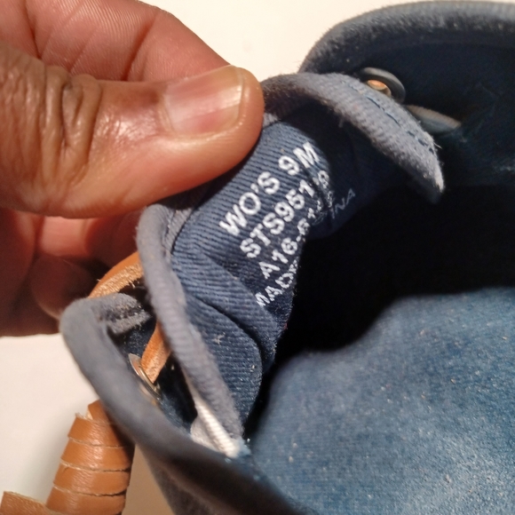 Sperry Navy Canvas Sneakers - Picture 5 of 9